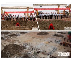 我公司欧式双梁流水线车间建设全面展开