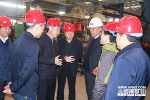 河南省质监局副局长杨自明一行莅临我公司调研指导